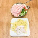 ミックスモダン~豚、イカ、そば半玉入り~(お好み焼き ひろ)