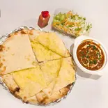 チーズナンセット Cheese Nan Set 【1500→1350円】（ガンディーパレスJR尼崎駅前店）