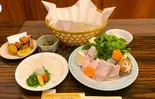 醍醐セット(湯引き、てっさ、唐揚げ、てっちり:4品) DAIGO Set（玄品 堺天神）
