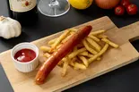 肉屋の粗挽きソーセージ&ポテト Sausage & Fried Potato(濃厚ローストビーフとハラミ丼「タルビー」 国立店)