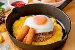 【チーズスティック乗せ】たまごの島オムライス ～Original omelette rice with cheese sticks～（オムライスとフレンチトーストの店 たまごの島）