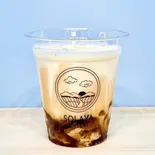 飲むわらびもちラテ(黒蜜) kuromitsu latte(SOLAYA SWEETS)