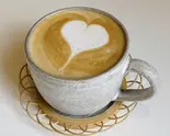 カフェラテ(ホット)/Cafe latte(hot)（【グルテンフリー】洋菓子とコーヒー シモキタシマイ/【gluten-free】pâtisserie ＆ coffee stand shimokitashimai）