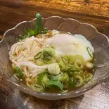 長芋そーめん温玉のせ（焼鳥・おでん KUSIO 寺田町店）