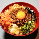 キムチのせ台湾まぜそば(【超美味でも980円】まぜぬなら まぜてみせよう まぜ麺屋 堺店)