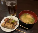 サイドセット(焼鶏2本、烏龍茶、即席味噌汁)（炭火焼鶏 一(はじめ)）