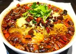 海鮮と牛ハチノス唐辛子四川煮込み（西安刀削麺 匠心）