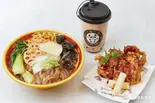 野菜麻辣湯とヤンニョムチキンとタピオカミルクティーセット(野菜麻辣烫甜辣鸡块奶茶套餐)（好美味麻辣湯 新宿店）