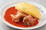 トマトオム＆唐揚げ（下北沢たまごけん）