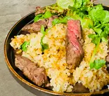 ステーキライス（キッチンさまかた）