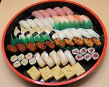 極上握り5人前(盛り込み桶) Finest Sushi Selection - Serving for 5 (Assorted Platter)（寿司あおい 成城学園店）