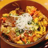 三枚肉丼 3-Piece Meat Rice Bowl(沖縄料理 島物語)
