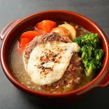 スパイスカレーdeチーズバーグ（絶品スープで味わうハンバーグの店「スープdeバーグ」）