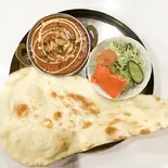 ガーリックチキンカレーセットGarlic chicken curry set(インド料理 ジャナキ 秦町店)