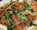 レバニラ炒め Stir-fried Pork Liver and Garlic Chives（台湾菜館 弘城）