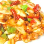 鶏肉の辛味炒め(けいぐん飯店)
