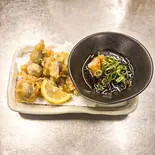 ずり天ぷら おろしポンズ（焼き鳥居酒屋チキンハート駒川中野店）