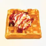 ワッフル Waffle【松软华夫】（Cotti Coffee 難波店）