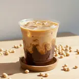 アイス有機豆乳カフェオレ Organic soy milk cafe au lait(【体質改善&ご褒美スイーツ!食物繊維たっぷりの米ぬかや”山形”の恵みを使った隠れ家カフェ】YAMAGATA BLEND CAFE)