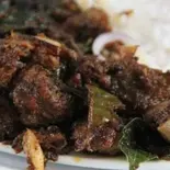 マトンドライ/Kerala Mutton Dry（南インドエスニックレストランエローラパレス洗足池）