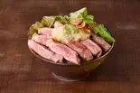 本格刻みわさびとおろしポン酢のサーロイン丼(100g) Wasabi Ponzu Sirloin Steak Bowl（肉テロ！肉たらしくてぎゅう 三軒家東1丁目店）
