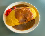 カレーオムライス（喫茶お食事のたけ川）