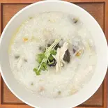ピータン鶏肉入りお粥 (皮蛋肉絲粥)（蓮蓮Ren Ren 香港の料理）