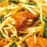ニラレバー/Stir fried pork liver(中華料理 龍門)