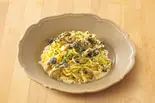106.しめじと明太子クリームパスタ（鎌倉パスタ 町田東急ツインズ店）