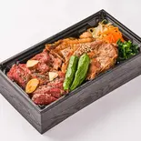 炭火牛カルビ＆ハラミ重（西大井精肉店）