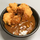 チキンカツカレー丼大盛 ご飯大盛、ルー大盛(たこ焼 えんたこ)