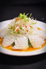 イカのネギタレかけ（中国東北家郷料理 永利 池袋本店）