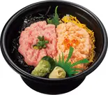 まぐろとサーモンのツインねぎとろ丼（おすし日和 阪東橋吉野町店）