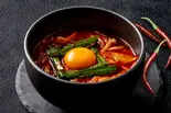 キムチ旨辛ヤンニョムチゲうどん（韓国カルビ丼とスンドゥブ 洞山 西新店）