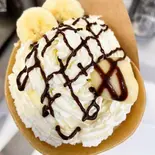 Wクリームチョコバナナ(FUN TIME CAFE)