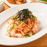 イカと明太子のパスタ（生牡蠣と牡蠣料理専門店オイスターズ）
