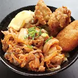 豚キムチ丼 400 (唐揚2+コロッケ1) ≪1186≫（デリズ京急鶴見店）