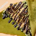 *Green*【抹茶クレープ】チョコバナナ抹茶ホイップ chocolate Banana Matcha Cream crepe（クレープハブ川崎店）