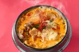 【腸活】とろーりチーズスンドゥブ Cheese Sundubu(ヘルシースンドゥブ&ビビンバ「純豆腐女子」 千林店)