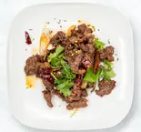 ラム肉のクミン炒め Lamb Cumin Stir-Fry(小星星餃子酒場)