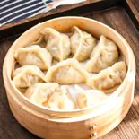 インゲン入り和豚蒸し餃子(和豚豆角蒸饺)Lサイズ10個（名品お粥）