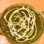 SAG MUTTON CURRY ほうれん草マトンカレーセット（ナマステ朝霞アジアン ダイニング ＆ バー）
