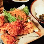 ごはん普通盛+唐揚げ5個セット（居酒屋亀屋 博多店）