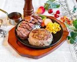 No.6 黒毛和牛バーグ200g×ハラミ80g（大阪ステーキかうぼーい）