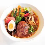 ハンバーグ野菜カレー（西屯田通スープカレー本舗）