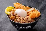 重ねかつ合盛すた丼（伝説のすた丼屋 平野店）