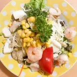シーフードサラダ/Seafood Salad（インド料理シータラ）