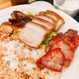 三種盛りご飯 (三拼飯)(広東料理 港味)