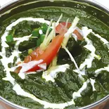 {163} サグチキンカレー Saag ＆ Chicken Curry（サンティ 谷津店）