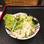 ミニごまドレサラダ（つけ蕎麦専門 たま家）
